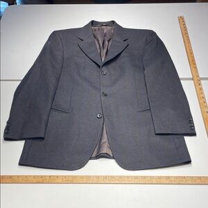 Boss size 50eu/40R (Med)Charcoal Brown with Blue Windowpane Check Sports Jacket